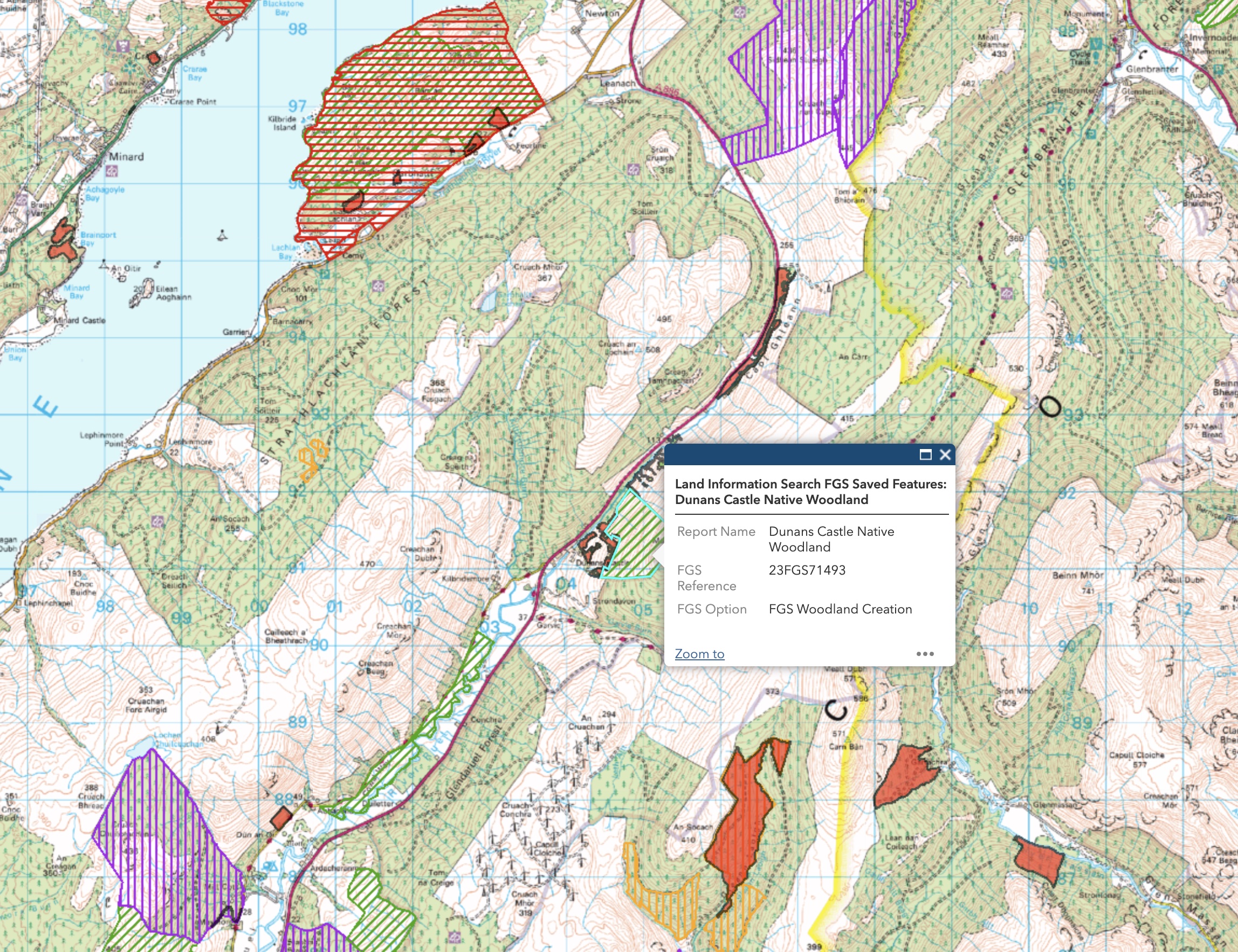 Dunans Castle Native Woodland Joins the Public Register